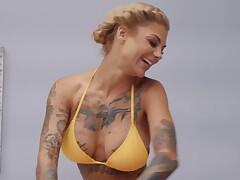 Brazzers video 'inked superslut Bonnie Rotten squirt all over jmac s body'