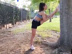 FTV MILFs video 'Fitness MILF masturbates in the public park'